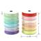 Gwen Studios 3/8" x 3yd. Pastels Single Faced Satin Ribbon Pack, 12ct.
